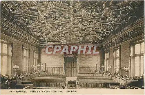 Ansichtskarte AK ROUEN-Salle de la Cour d'Assises