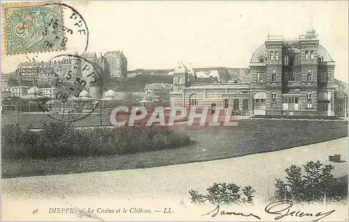 Cartes postales DIEPPE-Le casino et le Chateau