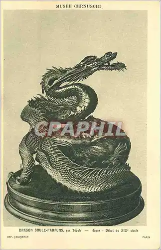 Cartes postales DRAGON BRULE-PARFUMS Paris Musee Cernuschi China