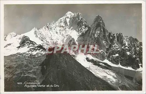 Cartes postales CHAMONIX.Aiguilles vertes et du dru