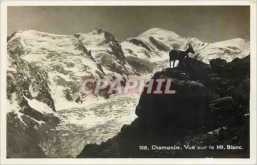 Cartes postales CHAMONIXMassif de l'Aiguille verte vu du Buet