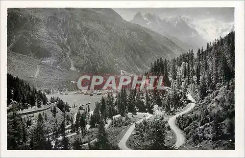 Cartes postales ARGENTIERESRoute du Col des Montels et le Mont Blanc