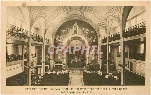 Cartes postales CHAPELLE DE LA MAMISON MERE DES FILLES DE LA CHARITE-PARIS