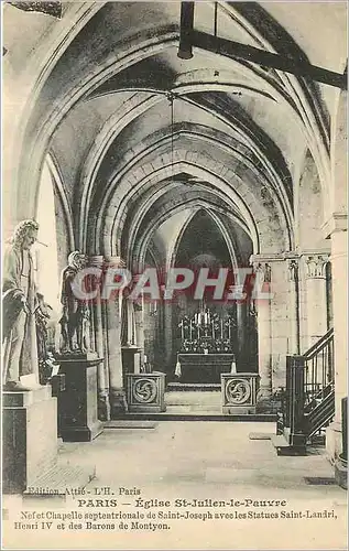 Cartes postales PARIS EGLISE SAINT JULIEN LE PAUVRE