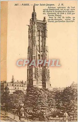 Cartes postales PARIS-Tour St jacques