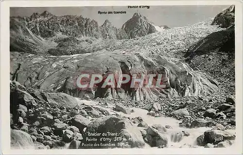 Cartes postales Glacier du Trient.painte d'orny 3278m et Painte des Ecndiers 2888m