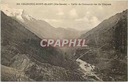 Ansichtskarte AK CHAMONIX-MONT Blanc (The Savoie) Vallee de Chamonix