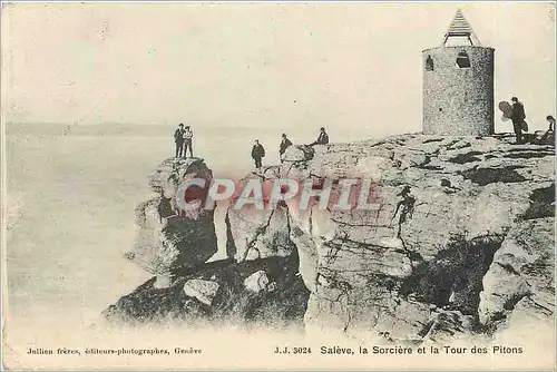 Cartes postales Saleve  la Sorciere et la tour des Pitons