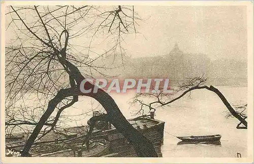 Cartes postales La seine et l'institut Paris