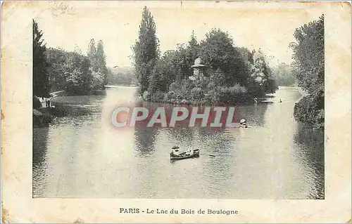 Cartes postales PARIS - Le Lac du Bois de Bologne