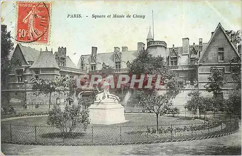 Cartes postales paris-Square et Musee de Clung