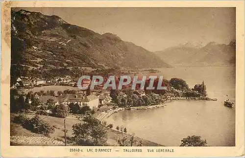 Cartes postales LAC D'ANNENCY-TALLOIRES VUE GENERALE