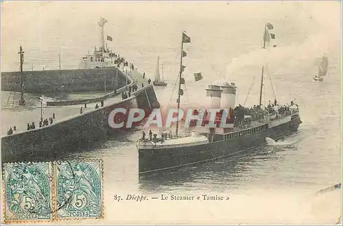 Cartes postales DIEPPE-LE STAMER TAMISE Bateau