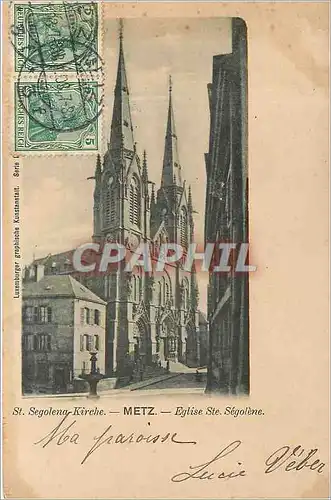 Cartes postales Metz Eglise Ste Segolene