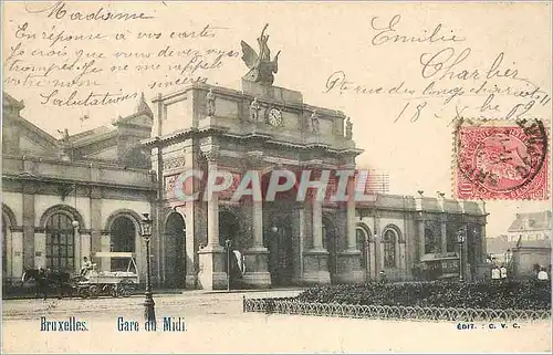 Cartes postales Bruxelles Gare du Midi