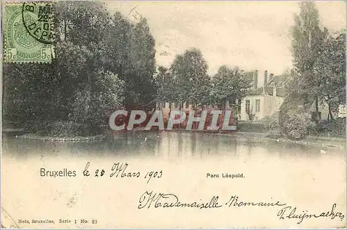 Cartes postales Bruxelles Parc Leopold