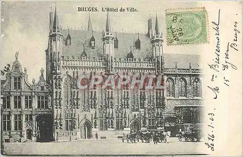 Cartes postales BRUGES-Hotel de Ville