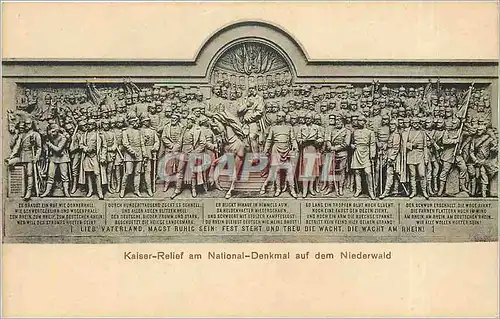 Cartes postales Kaiser-relief am national-Denkmal auf dem Niederwald