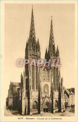 Ansichtskarte AK Quimper-Facade de la Cathedrale