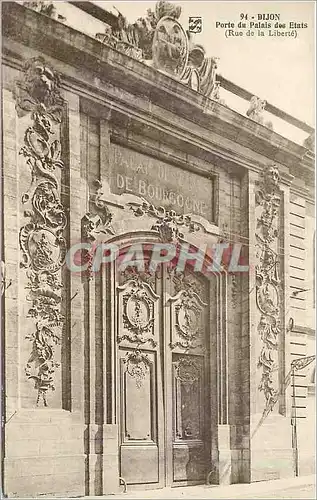 Cartes postales DIJON Porte du Palais des Etats (Rue de la Liberte)