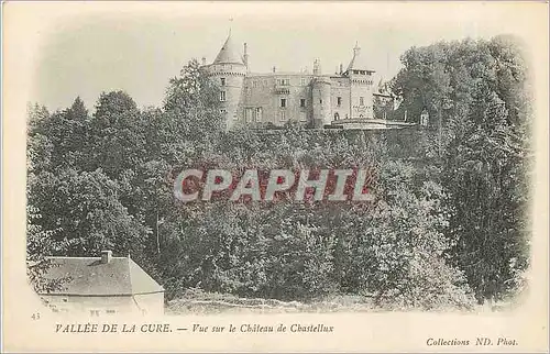 Ansichtskarte AK VALLEE DE LA CURE-Vue sur le Chateau de Chastellux