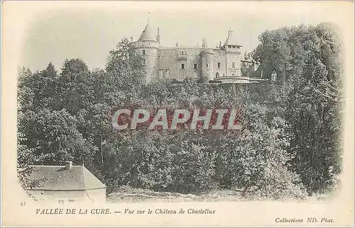 Cartes postales VALLEE DE LA CURE-Vue sur le Chateau de Chastellux