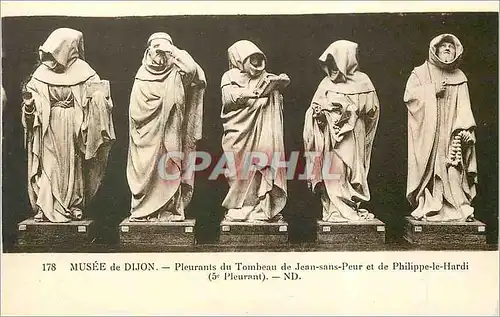 Cartes postales Musee DE DIJON Pleurant du Tombeau de Jean sans Peur et de Philippe de Hardi (5e Pleurant)
