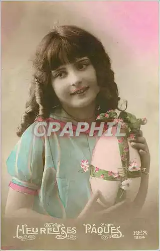 Cartes postales JOYEUSES P�ques Enfant