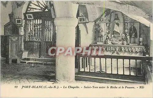 Cartes postales PORT-BLANC (C.D.UN)-La Chapelle Saint Yves le Riche et le Pauvre