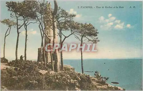 Cartes postales paimpol-Tour de Kerhe et la Baie