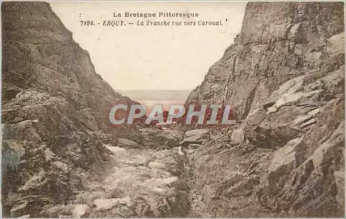 Cartes postales LA BRETAGNE-PITTORESQUE ERQUY-La trnche vue vers Caroual