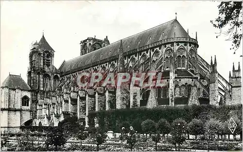 CAP 1978 Bourges (Cher)la cathedrale et les jardins