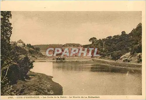 Cartes postales 1926 COTE D'EMERAUDE-Les Bords de la Rance-le Moulin de la Richardais