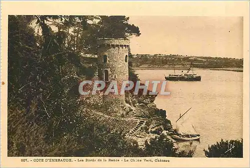 Cartes postalesCOTE D'EMERAUDE-LesBords de la Rance-Le chene Vert   Chateau