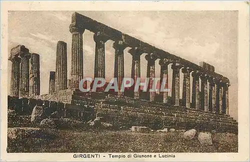 Cartes postales GIRGENTI-Tempo di Giunone e Lucinia