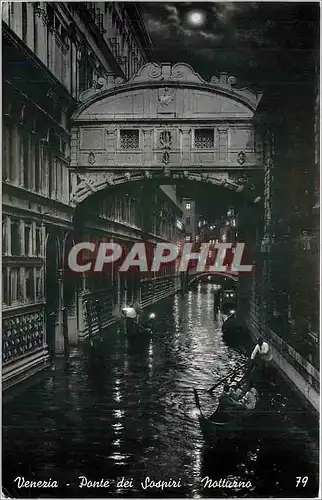 Cartes postales VENEZIA-Ponte dei Sospiri-Nottarna