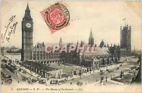 Cartes postales LONDON The Huses of Parliament