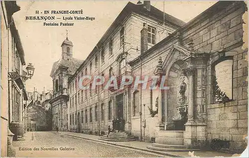 Ansichtskarte AK Besancon -Lycee Victor Huge Fontaine Pasteur