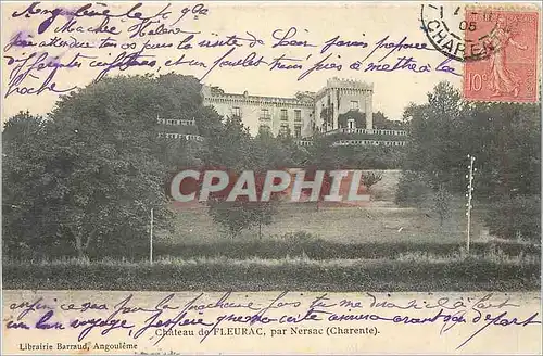 Cartes postales Chateau de FLEURAC  par Nesac ( Charente)