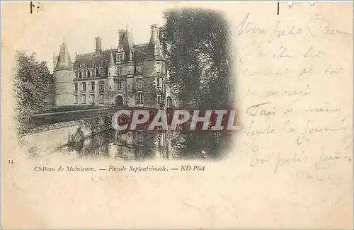 Cartes postales MAINTENON (Eure et Loire)..Le Chateau   Fa�ade septentrionale
