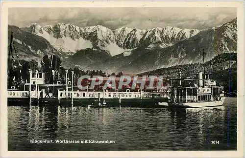Cartes postales Klagenfurt  Worthersee mit Karawanken Bateau