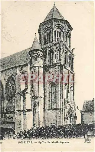 Cartes postales POITIERS-Eglise Sainte-Radegonde