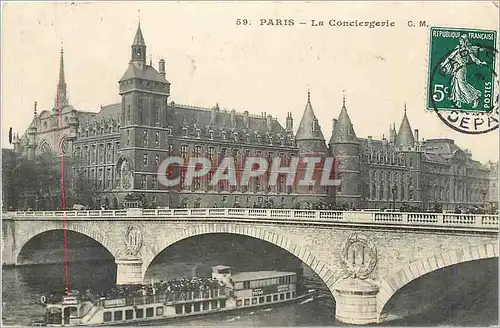 Ansichtskarte AK PARIS -La Conciergerie Bateau