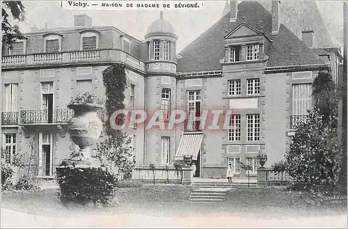 Cartes postales VICHY-MAISON DDE MADAME DE SEVIGNE