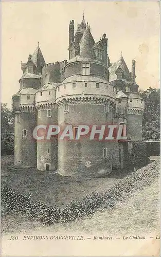 Ansichtskarte AK ENVIRONS D'ABBEVILLE-Rambures-Le Chateau
