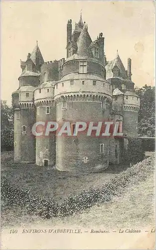 Cartes postales ENVIRONS D'ABBEVILLE-Rambures-Le Chateau