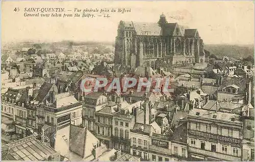 Ansichtskarte AK SAINT-QUENTIN-Vue generale prise du Beffroi