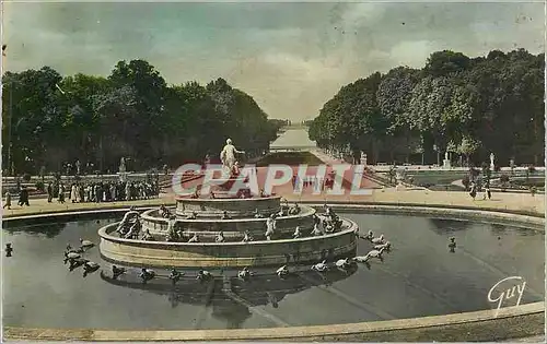 Ansichtskarte AK VERSAILES ET SES MERVEILLES-Parc du Chateau. Le bassin de Latone-Le Tapis vert et le grand canal