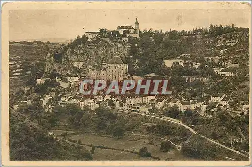 Cartes postales ROCAMADOUR(LOT0 Vue generle (cote Est)