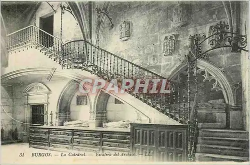 Cartes postales BURGOS-La cathedale-Escalera del archivo